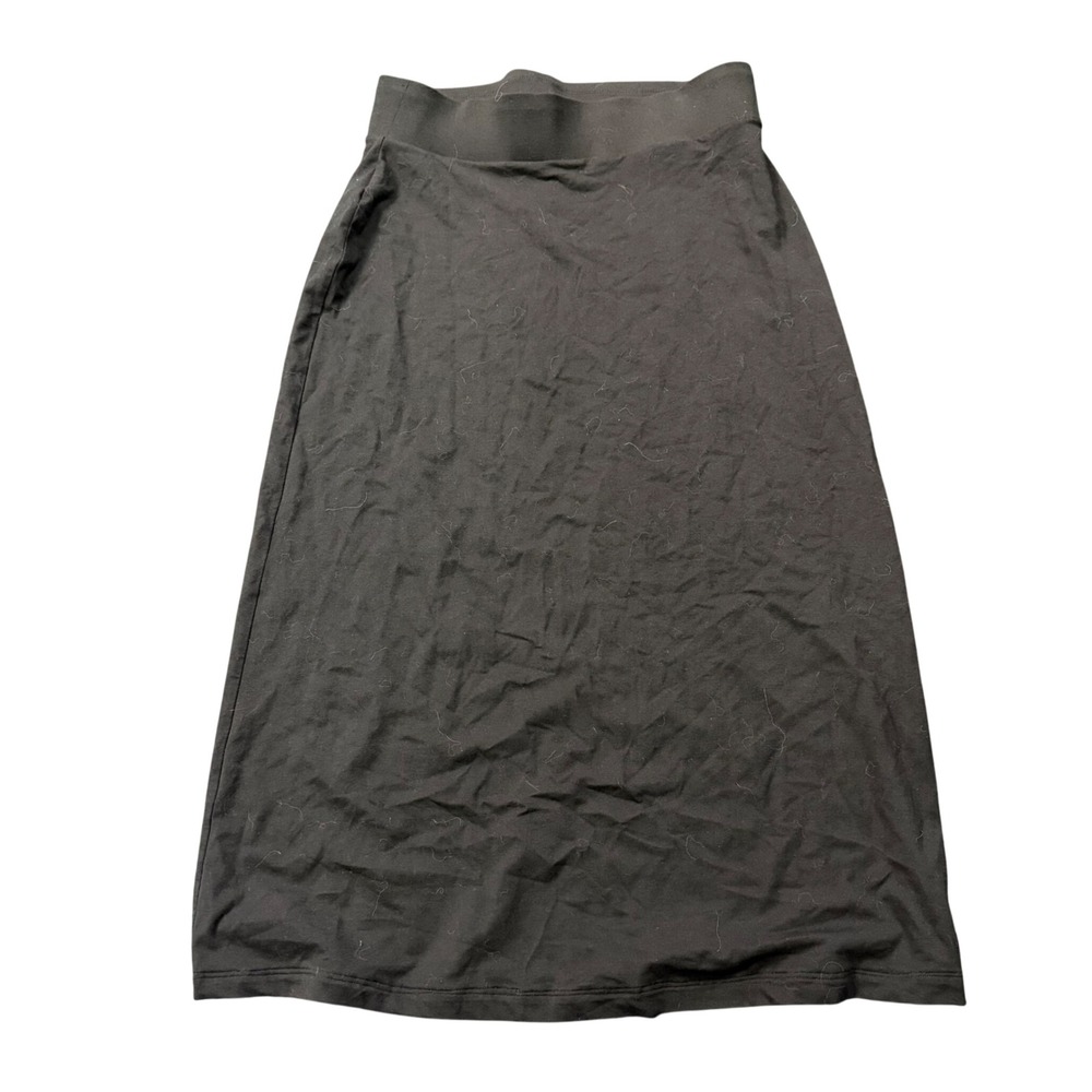 Eddie Bauer Clean Girl Minimalist Quiet Luxury Goth Maxi Skirt Cotton Size Small